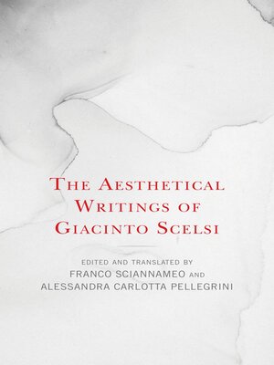 cover image of The Aesthetical Writings of Giacinto Scelsi